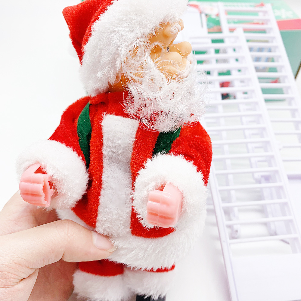 Paracadute Paracadutismo Babbo Natale Elettrico Elettrico Arrampicata Tenda di perline Arrampicata Scale Scala Decorazioni natalizie Giocattoli Regali_voghion.com