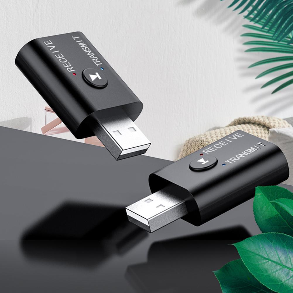 Bluetooth 5.0 receiver transmitter 2-in-1 USB Bluetooth audio adapter computer speaker Bluetooth receiver