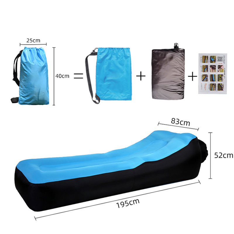 Inflatable Sofa Purple Black