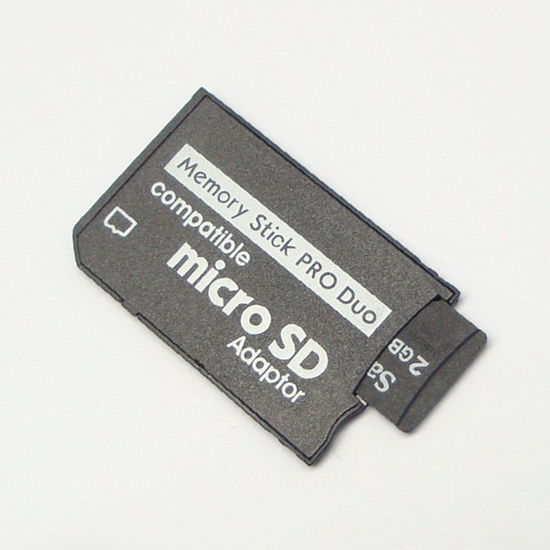 Factory wholesale PSP memory stick card holder TF to MS single card holder adapter vest card reader single card holder