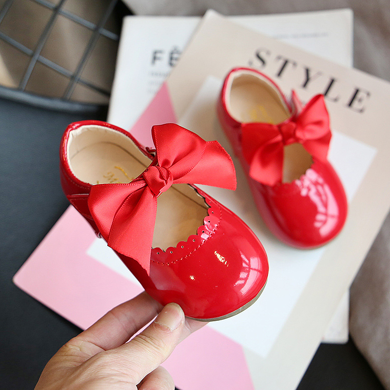 Children's Candy-colored Leather Shoes Soft-soled Children's Princess Shoes Spring and Autumn New Korean Style Women's Baby Shoes Children's Shoes Foreign Trade