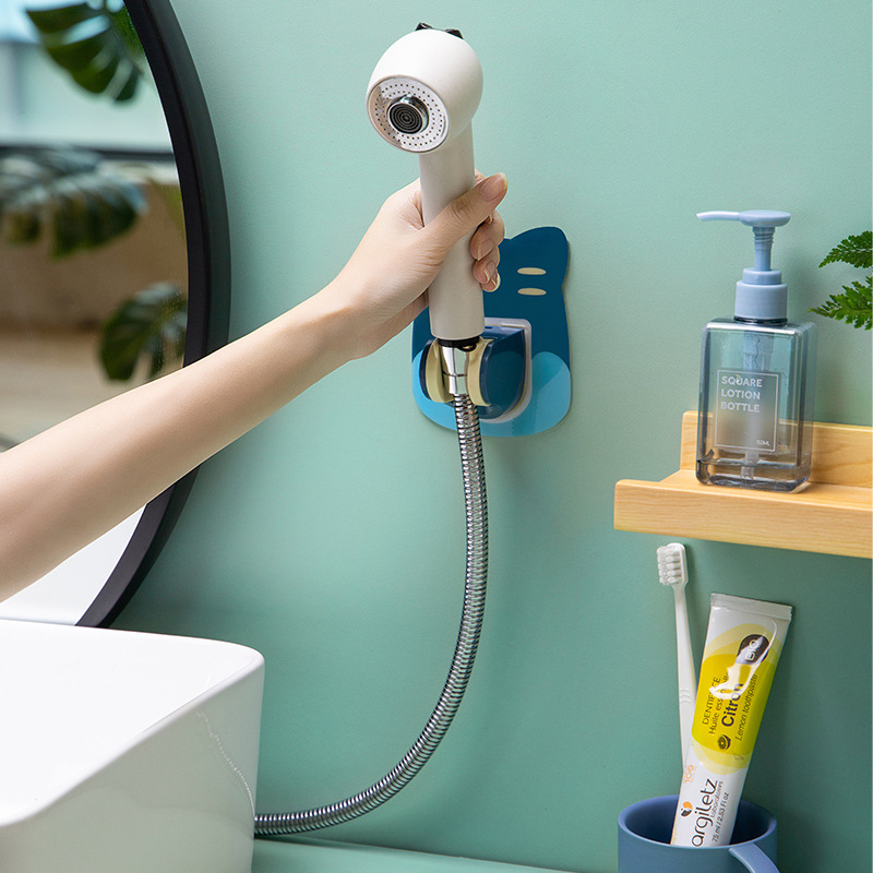 All things fat ha shower bracket non-perforated base bathroom seamless paste shower bracket nozzle
