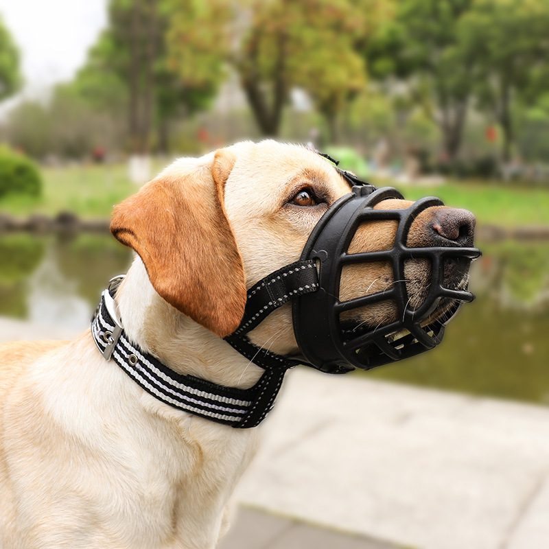 アマゾンの新しい反射犬の口セット犬の口カバーが噛まれないように犬の吠え器ペットの口セット犬のマスクを食べます。|undefined