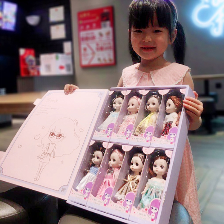 17cm Bardenby Doll Princess Set Dress-up BJD Doll Girl Toy Birthday Gift Shop