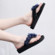 New Sandals and Slippers Women's Summer Wear Fashionable All-match Flip-flops Thick-soled Beach Shoes Sweet Seaside Holiday Sandals for Women