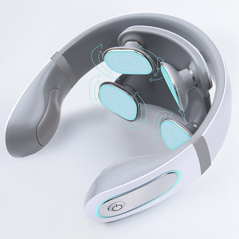 Intelligent cervical vertebra massager electromagnetic pulse multifunctional heating shoulder neck neck vibration massage instrument gift