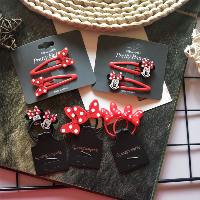 Baby accessories wholesale children's bow hair accessories girl's headdress cartoon BB clip girl bangs hairpin break clip