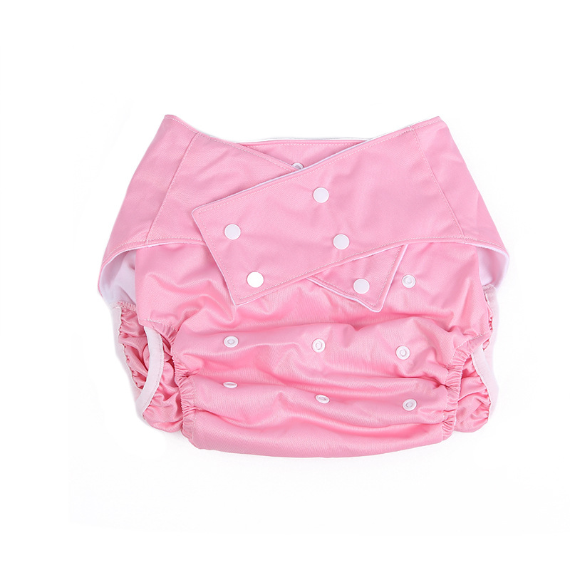 Adult snap button cloth diaper washable adjustable old man diaper breathable leak-proof diaper factory direct generation