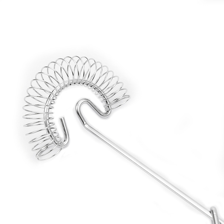 430 stainless steel manual eggbeater spring coil egg blender cream stirring rod baking tool