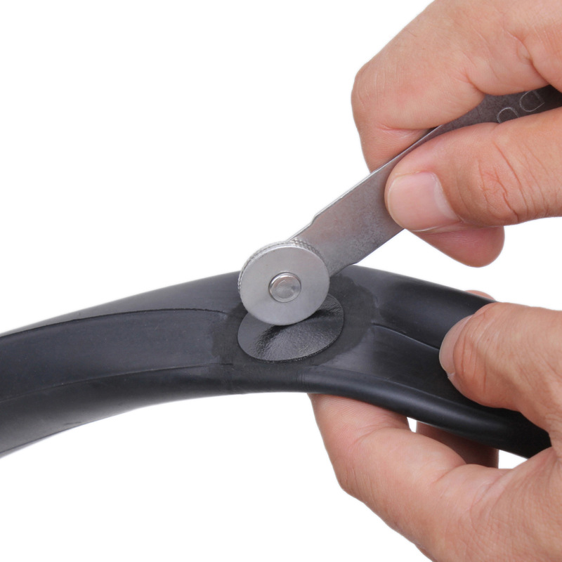 Tire repair file with roller bicycle tire multi-function tire rub leather file stick file board file repair tool