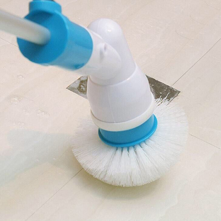 Turbo scrub Wireless Rechargeable Electric cleaning brush long handle automatic rotating telescopic water cleaning brush