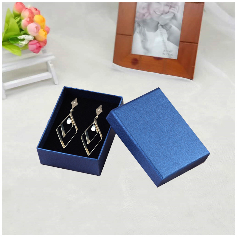 Lenny Pattern Purple Jewelry Box Jewelry Box Jewelry Gift Box Ring Necklace Bracelet Box Small Batch Wholesale