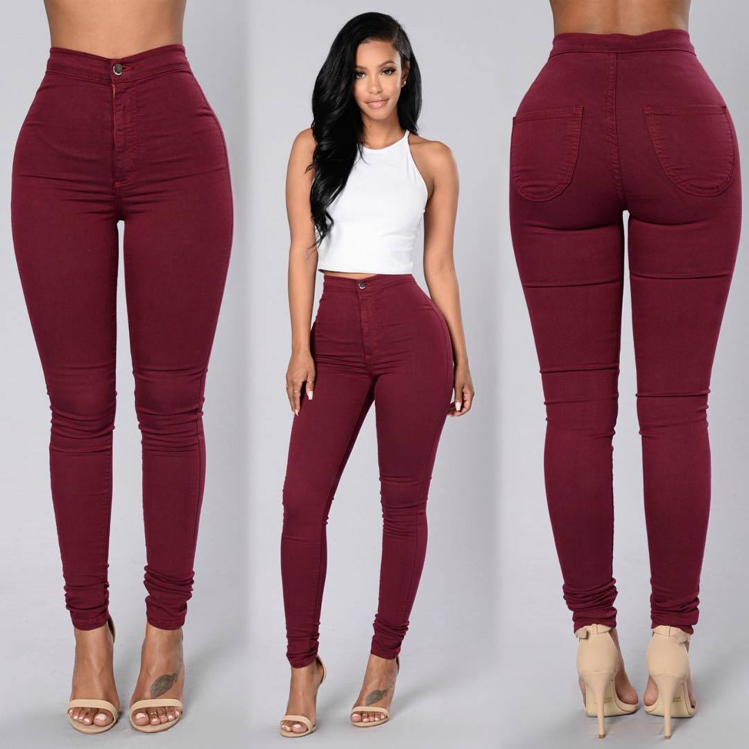 Cross-border ebay AliExpress hot foreign trade European and American women's clothing explosion stitching high waist tight slim stretch leggings