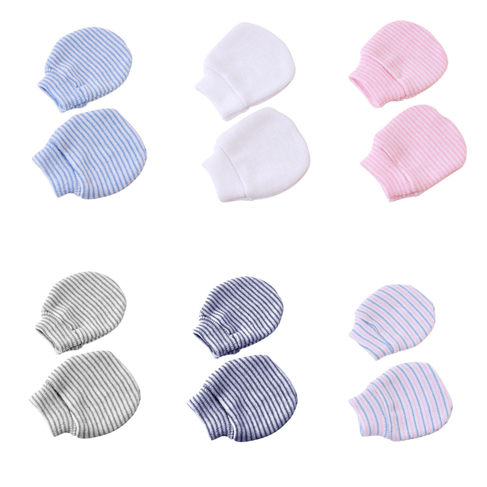 Spot autumn cotton baby anti-scratch gloves manufacturers spot 0-3 months baby baby gloves