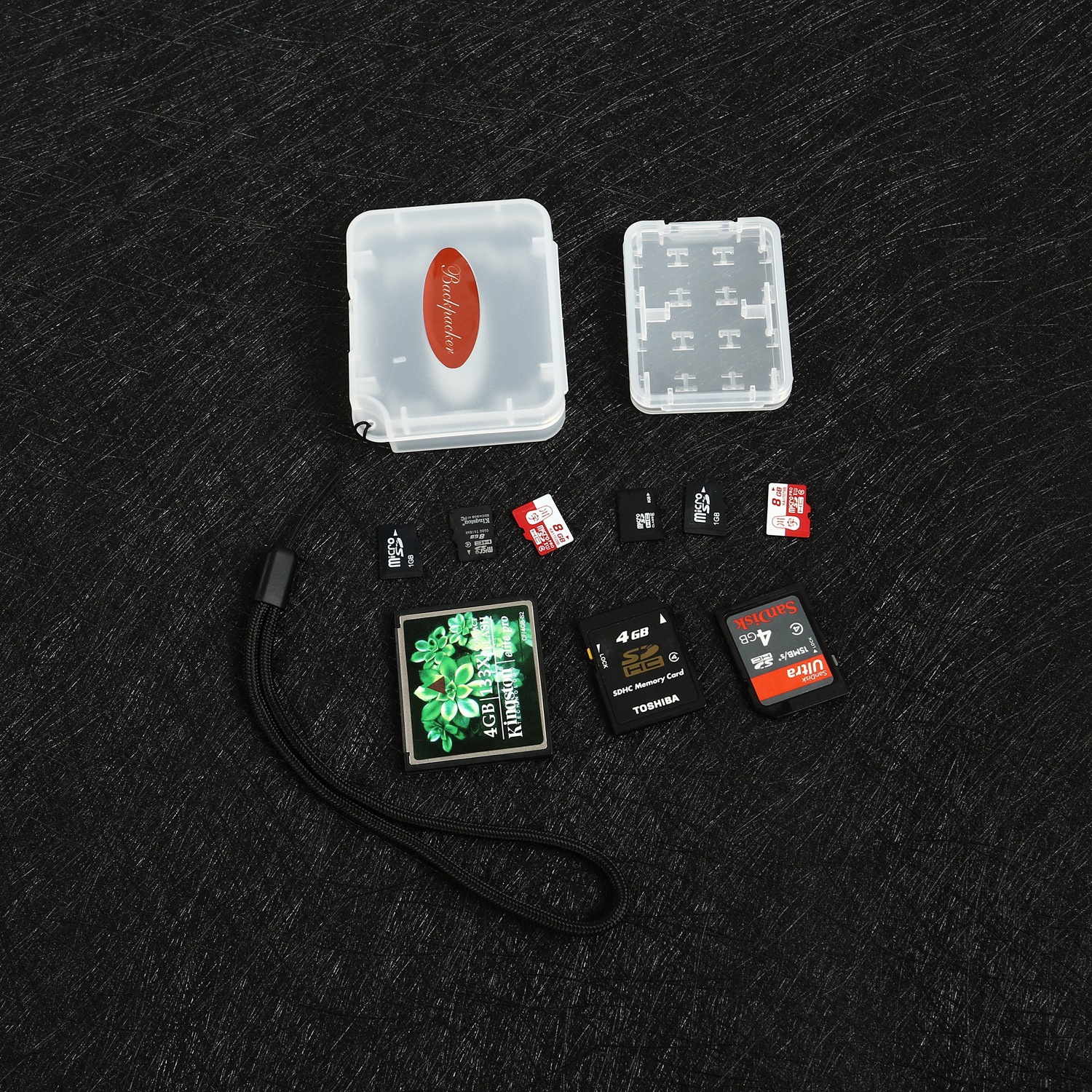 Backpacker GMM Upgraded Memory Card Box Kit TF SD CF Mobile Phone Camera Memory Card Storage Box