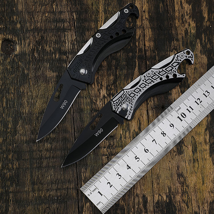 Stainless steel fruit knife outdoor knife folding knife multifunctional knife camping portable mini knife