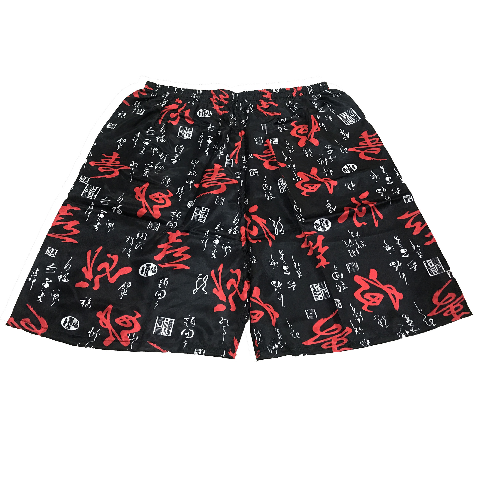 Factory direct men's and women's silk-like printed beach pants men's shorts