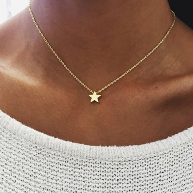 Europe and the United States cross-border jewelry simple fashion women Street accessories copper peach heart love clavicle necklace necklace wholesale