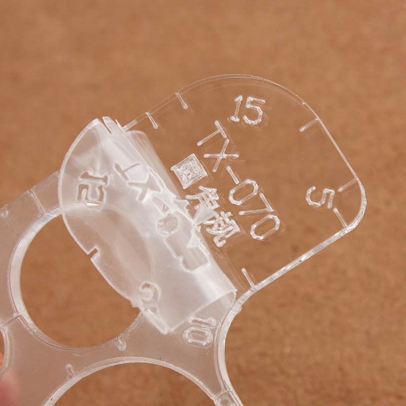 Acrylic R gauge round angle gauge DX20 rounded corner template handmade DIY version template 90 * 90mm