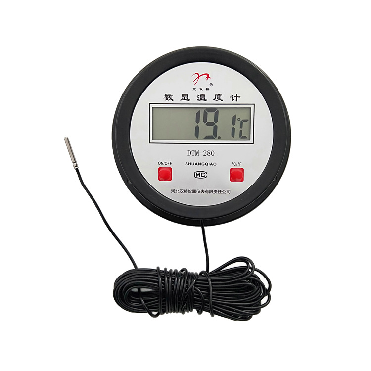 Digital display thermometer industrial digital electronic temperature watchband embedded waterproof probe greenhouse ginger cellar thermometer