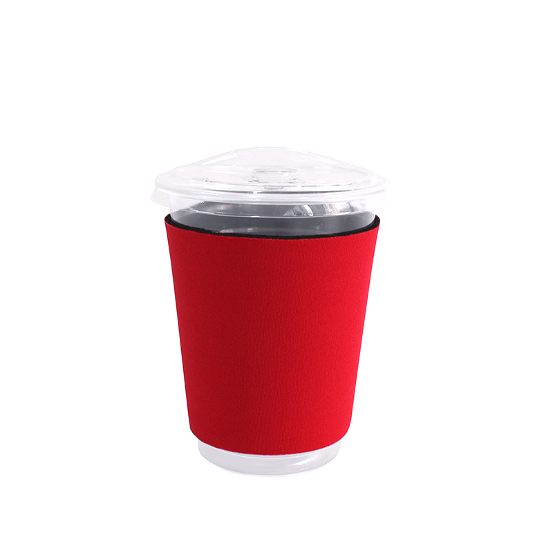 Amazon in stock Velcro coffee milk tea cup cover neoprene insulation cup cover diving material coffee cup cover
