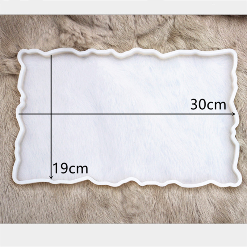 Crystal drop glue mold fruit plate tea plate silicone resin glue set large tray coaster base diy material bag