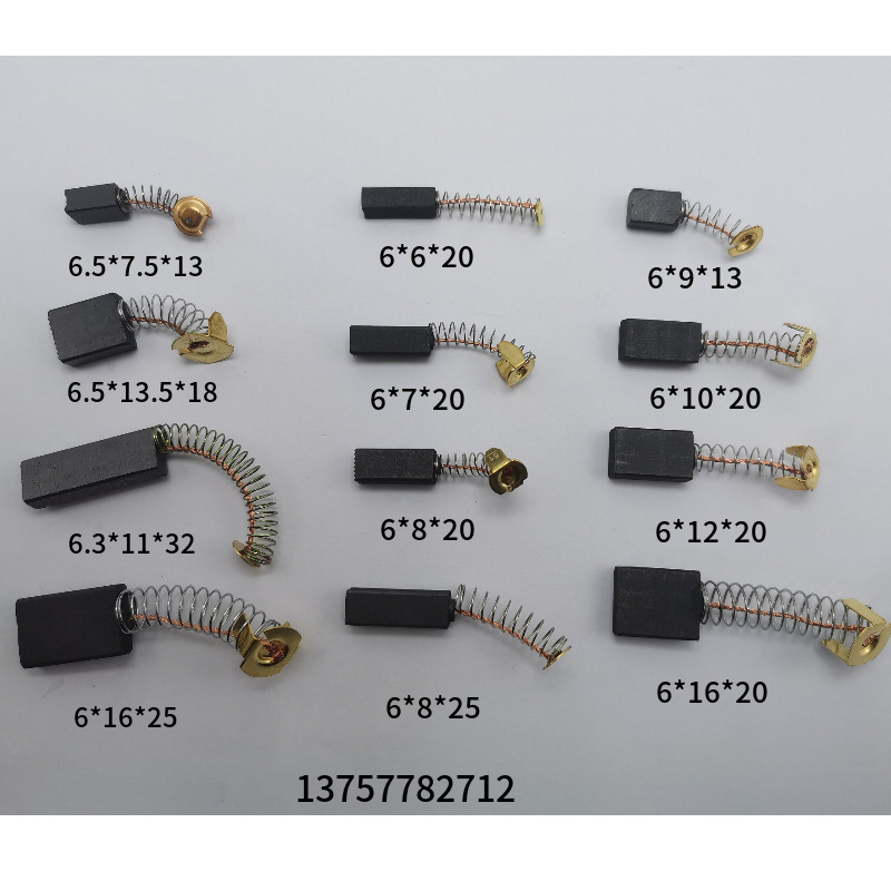 Electric tool carbon brush electric hammer angle grinder electric grinding carbon brush cutting machine electric brush 4 mm5mm6mm in stock wholesale