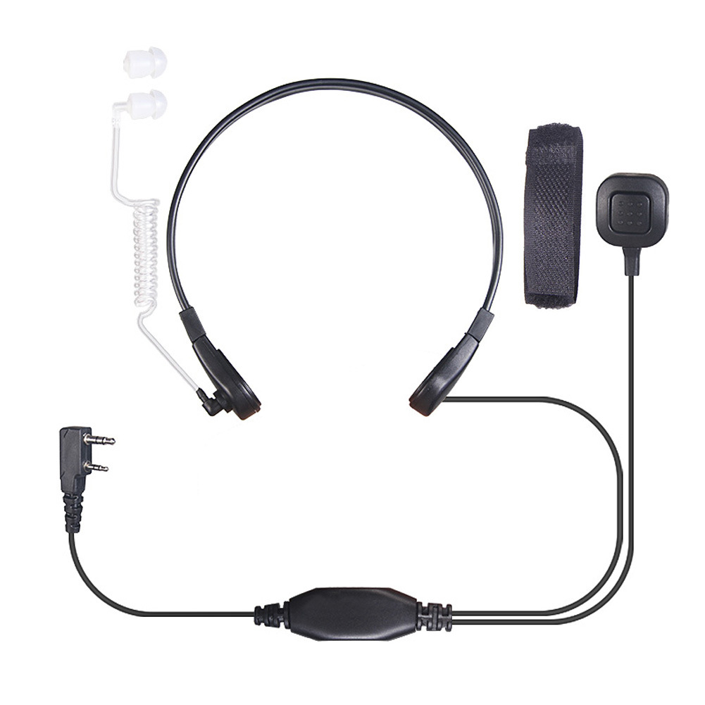 Baofeng walkie-talkie UV-5R throat control headset throat shock headset finger ptt air duct riding self-driving wholesale