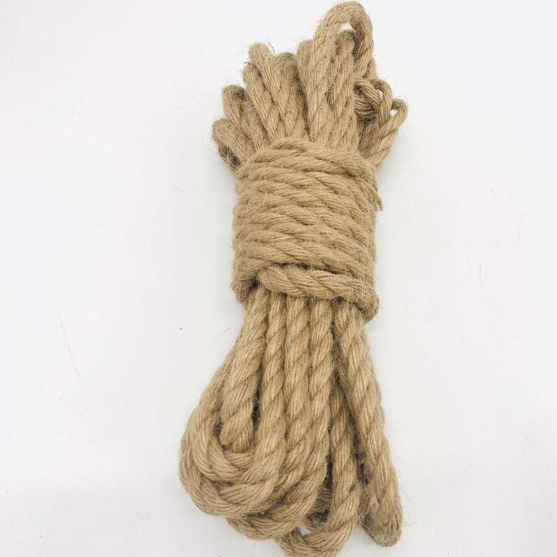 Hemp rope diy handmade jute rope environmental protection vintage decorations Wall hemp rope material binding rope in stock factory direct sales
