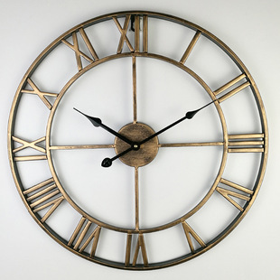 Nordic Style Simple Personality Creative Fashion Living Room American Style Modern loft Cafe Iron Large Wall Clock Watch