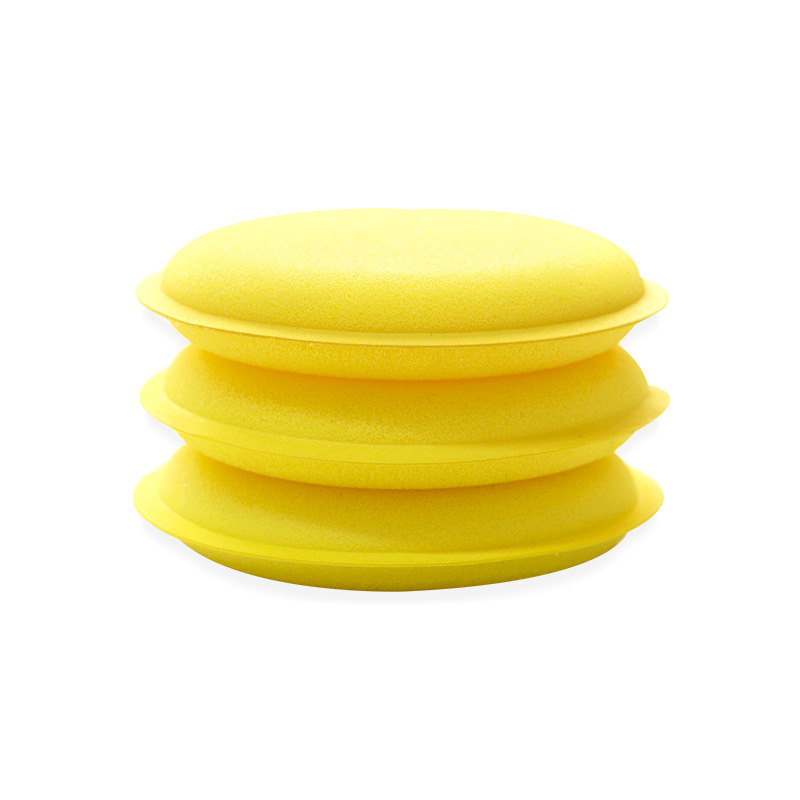 Waxing sponge wiping car round car washing waxing maintenance polishing care small round sponge car supplies manufacturers