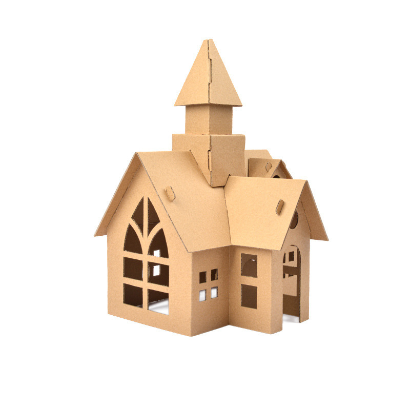 幼稚園のプレゼントクリスマスのビスケット屋の装飾品子供の手作りのdiy材料は発光の自家製の小屋を包みます。|undefined