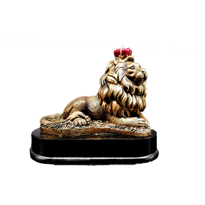 European Lion Jewelry Resin Ornaments Crafts Creative Home Living Room Office