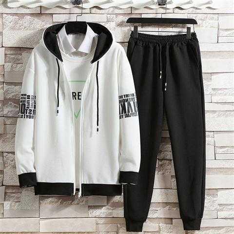 One-piece delivery 2023 Spring and Autumn new men's Hong Kong style Ant cloth fashion trendy sweater sports suit trendy sweater