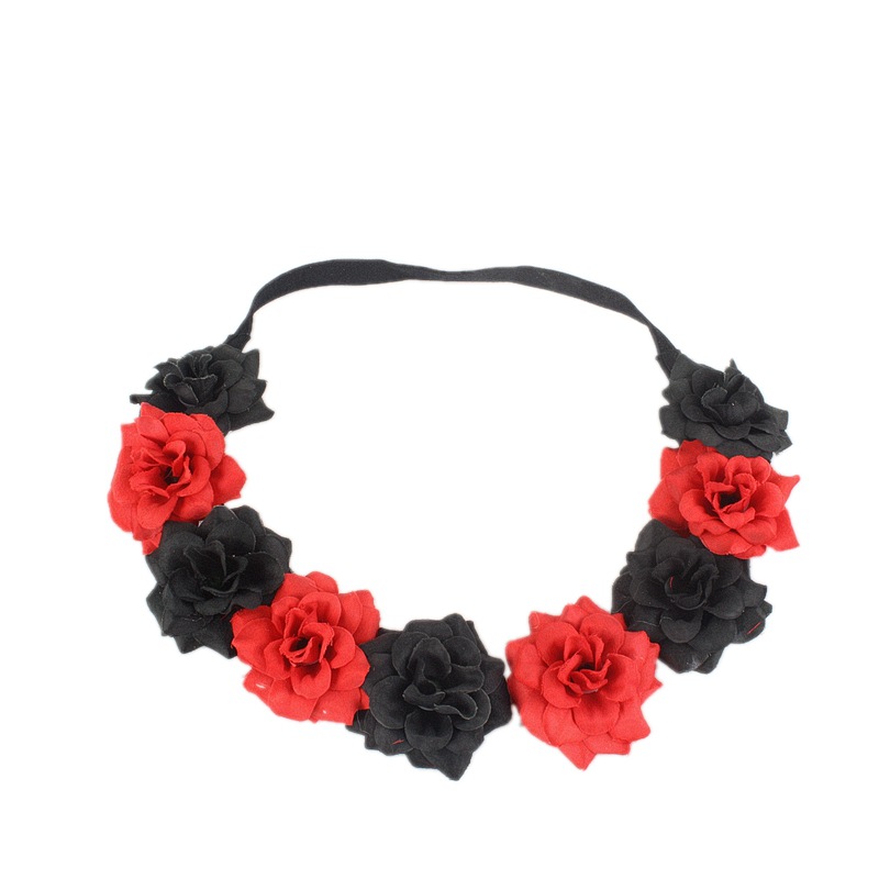 New European and American Seaside Vacation Hair Accessories Halloween Party Garland Gold Silver Flower Headwear Hair Band Women