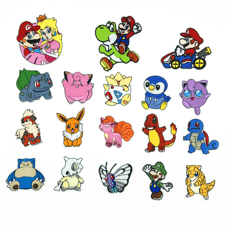 Factory Direct Supply 2020 New Model Cross-border Best-selling Cute Children's Animated Cartoon Fabric Patchwork Embroidery Patch