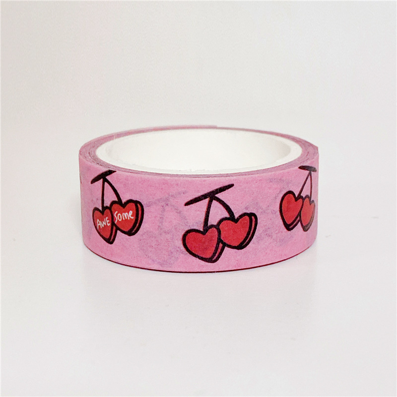 [5 m] Han Feng and Paper Tape Love Cake Hand Account Sticker Sealing Sticker Simple Black and White Series Stationery