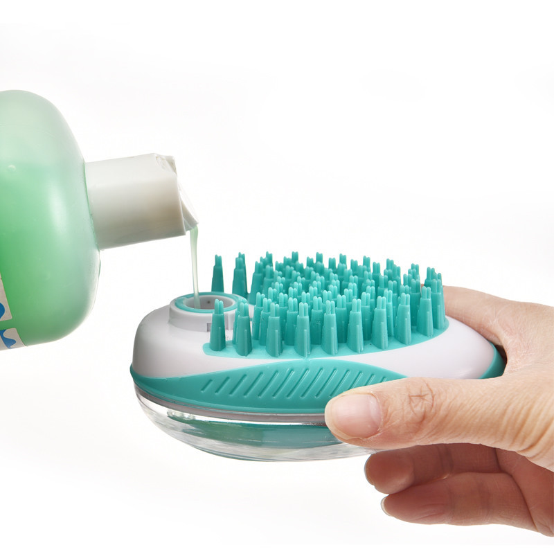 EliteYili Pet Supplies Cat and Dog Bathing Massage Brush Bath Liquid Squeeze Dog Comb Cleaning Beauty