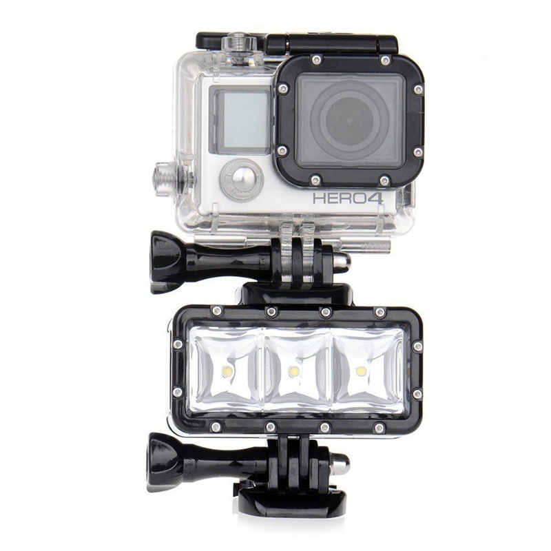 Gopro防水補光灯hero5/4led撮影灯山犬sj4000小蟻運動カメラ潜水灯|undefined