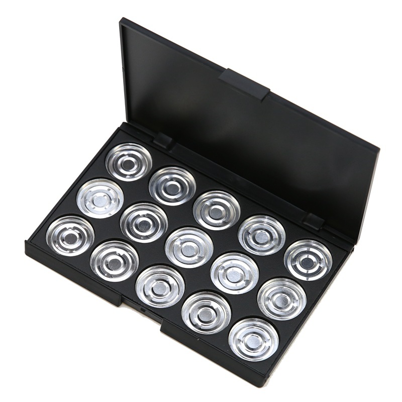 15 color makeup box eye shadow plate DIY beauty makeup box aluminum plate empty box Concealer Foundation lipstick travel portable cross-border