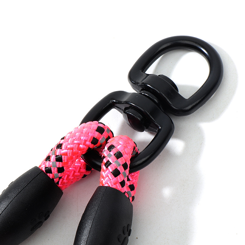Double head one support two leash dog pull rope dog chain outdoor dog walking three specifications pet dog nylon leash