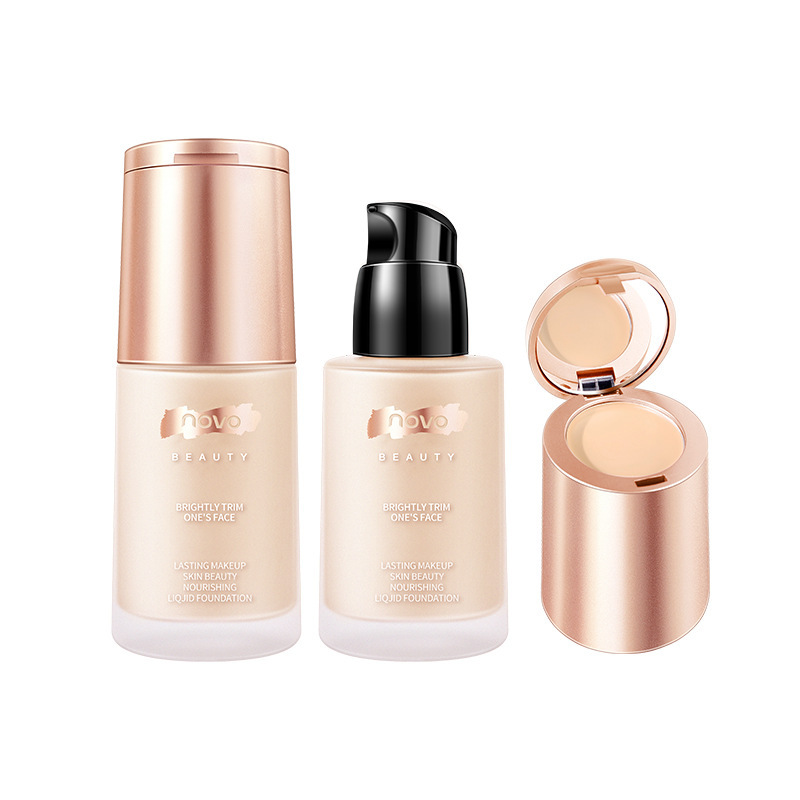 Makeup NOVO Cream Skin-nourishing Concealer Foundation Dry Skin Moisturizing Oil-controlling Durable Waterproof Sweat-proof Foundation
