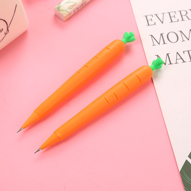 Creative mechanical pencil cartoon fruit writing pencil students Children's calligraphy brush plastic activity pencil