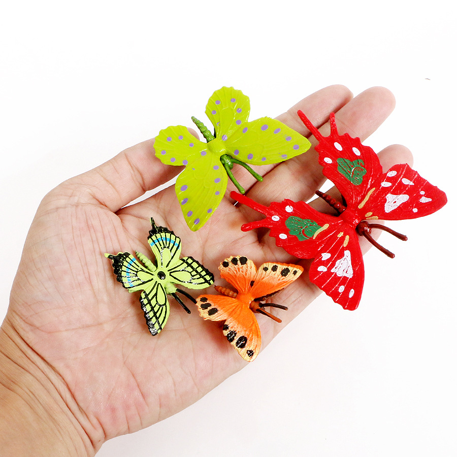 Simulation insect model butterfly 12 PVC Color Butterfly wildlife model cognitive toy ornaments