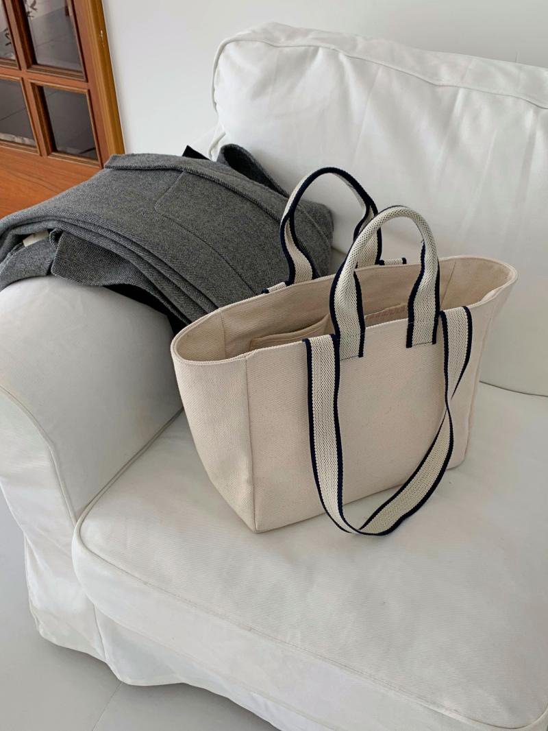 Handtasche 2023 neuer Trend große Kapazität Mode Umhängetasche einfache College Canvas Tasche Hersteller Großhandel_voghion.com