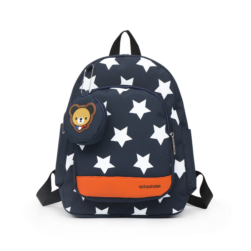 Children's Korean-style Little Star Backpack Fashion Children's 3-7 Years Old Kindergarten Schoolbag Free Change Small Hanging Bag