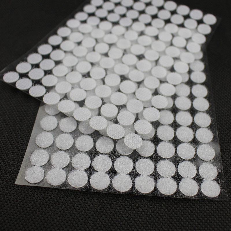 Direct supply of white punch round hook and loop kindergarten quiet book children's picture album self-adhesive back glue hook and loop