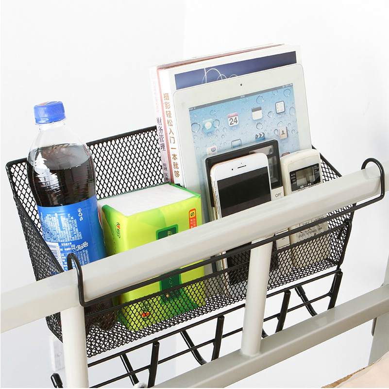 College Students' Dormitory Artifact Upper Bed Bedside Bedside Storage Rack Bedside Dormitory Hanging Basket Hook Female Dormitory