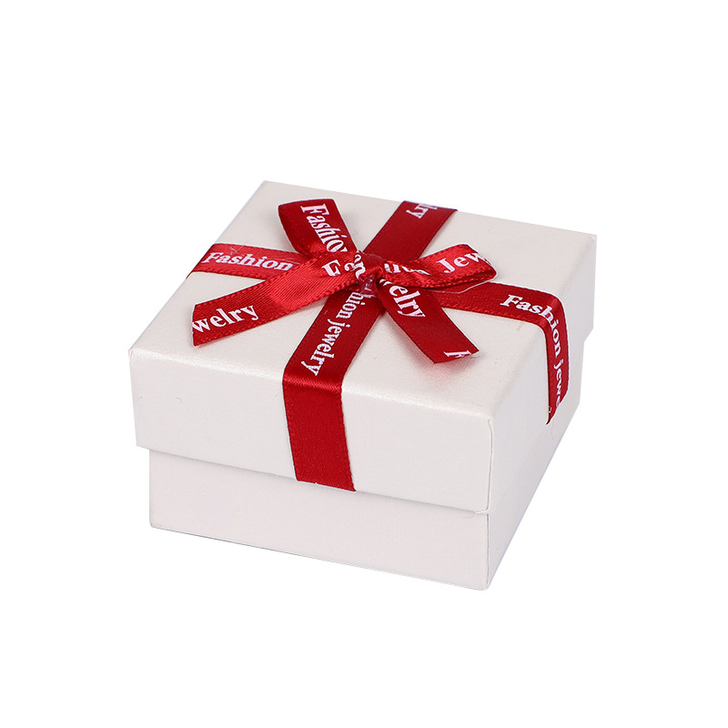 Manufacturer in stock jewelry gift box earrings pendant bracelet necklace box bow jewelry packaging box ring box
