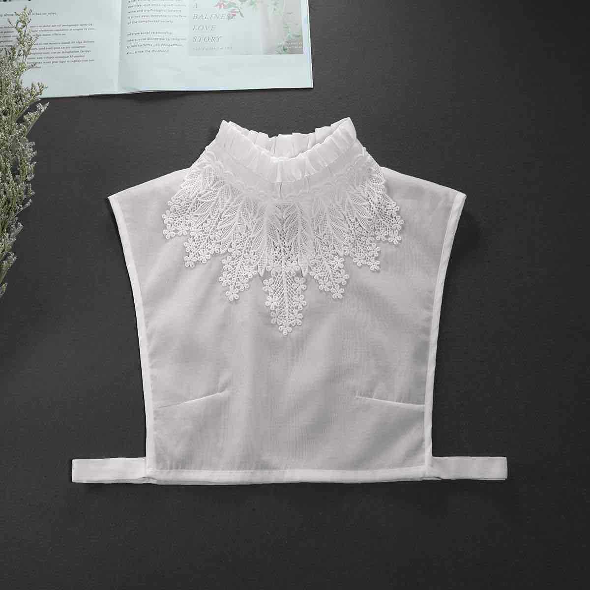 Factory Outlet Snowflake Fake Collar Spring Autumn Winter Sweater Decorative Fake Collar Korean Versatile Fashion Lace